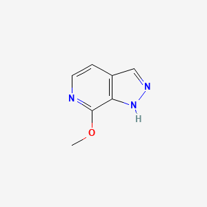7-Methoxy-1H-pyrazolo[3,4-c]pyridine chemical structure (CAS 76006-10-5)