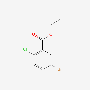 Ethyl 5-bromo-2-chlorobenzoate chemical structure (CAS 76008-73-6)