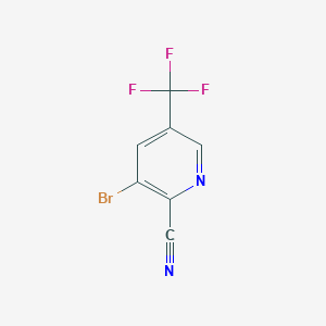 3-Bromo-5-(trifluoromethyl)picolinonitrile chemical structure (CAS 760207-85-0)