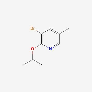 3-Bromo-2-isopropoxy-5-methylpyridine chemical structure (CAS 760207-86-1)