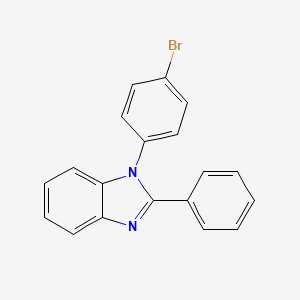 1-(4-Bromophenyl)-2-phenyl-1H-benzo[d]imidazole chemical structure (CAS 760212-58-6)