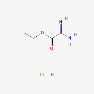 Ethyl 2-amino-2-iminoacetate hydrochloride chemical structure (CAS 76029-62-4)