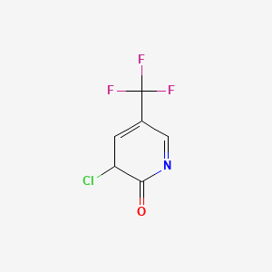 3-Chloro-2-hydroxy-5-(trifluoromethyl)pyridine chemical structure (CAS 76041-71-9)