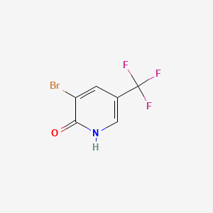3-Bromo-5-(trifluoromethyl)pyridin-2-ol chemical structure (CAS 76041-73-1)