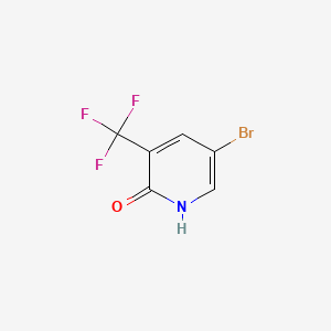5-Bromo-3-(trifluoromethyl)pyridin-2-ol chemical structure (CAS 76041-79-7)