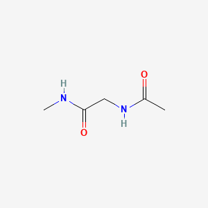 2-Acetamido-N-methylacetamide chemical structure (CAS 7606-79-3)