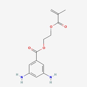2-(Methacryloyloxy)ethyl 3,5-diaminobenzoate chemical structure (CAS 76067-81-7)