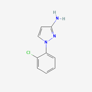 1-(2-Chlorophenyl)-1H-pyrazol-3-amine chemical structure (CAS 76091-02-6)