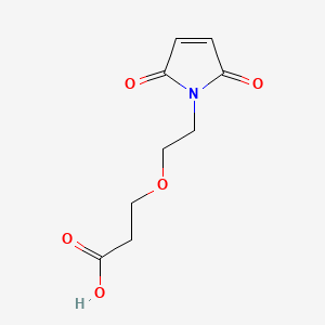3-[2-(2,5-Dioxo-2,5-dihydro-1h-pyrrol-1-yl)ethoxy]propanoic acid chemical structure (CAS 760952-64-5)