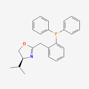 (S)-2-(2-(Diphenylphosphino)benzyl)-4-isopropyl-4,5-dihydrooxazole chemical structure (CAS 761402-25-9)