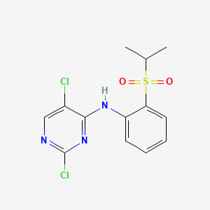 2,5-Dichloro-N-(2-(isopropylsulfonyl)phenyl)pyrimidin-4-amine chemical structure (CAS 761440-16-8)