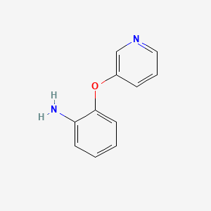 2-(Pyridin-3-yloxy)aniline chemical structure (CAS 76167-49-2)