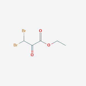 Ethyl 3,3-dibromo-2-oxopropanoate chemical structure (CAS 76179-25-4)