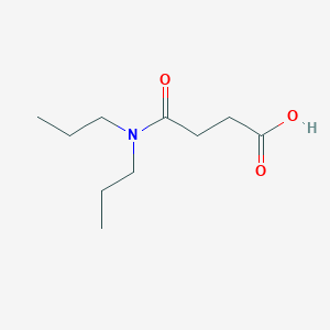 4-(Dipropylamino)-4-oxobutanoic acid chemical structure (CAS 76197-44-9)
