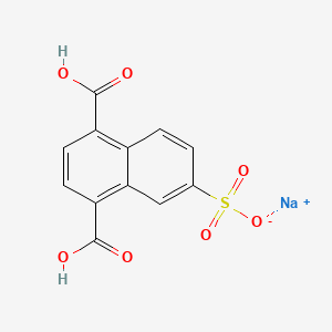 Sodium 5,8-dicarboxynaphthalene-2-sulfonate chemical structure (CAS 76214-10-3)