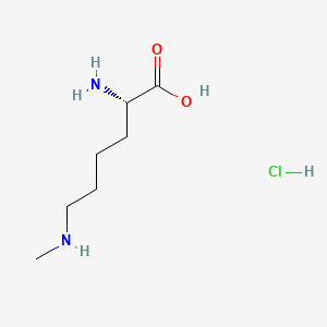 N6-Methyl-L-lysine hydrochloride chemical structure (CAS 7622-29-9)