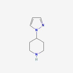 4-(1H-Pyrazol-1-yl)piperidine chemical structure (CAS 762240-09-5)