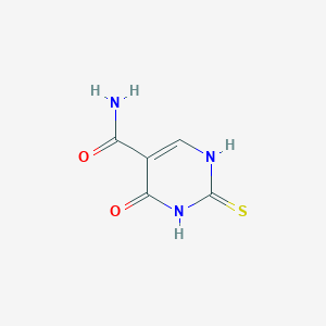 4-Hydroxy-2-mercaptopyrimidine-5-carboxamide chemical structure (CAS 762241-85-0)