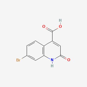 7-Bromo-2-oxo-1,2-dihydroquinoline-4-carboxylic acid chemical structure (CAS 762260-63-9)