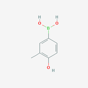 (4-Hydroxy-3-methylphenyl)boronic acid chemical structure (CAS 762263-66-1)