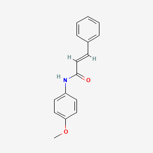 (E)-N-(4-Methoxyphenyl)cinnamamide chemical structure (CAS 76228-15-4)