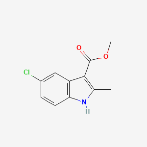 Methyl 5-chloro-2-methyl-1H-indole-3-carboxylate chemical structure (CAS 762288-06-2)