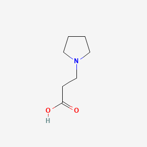 3-(Pyrrolidin-1-yl)propanoic acid chemical structure (CAS 76234-38-3)