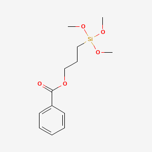 3-(Trimethoxysilyl)propyl benzoate chemical structure (CAS 76241-02-6)