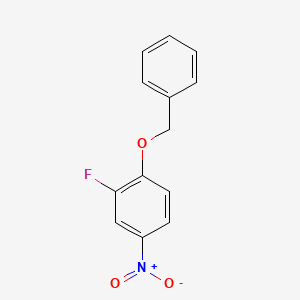 1-(Benzyloxy)-2-fluoro-4-nitrobenzene chemical structure (CAS 76243-24-8)
