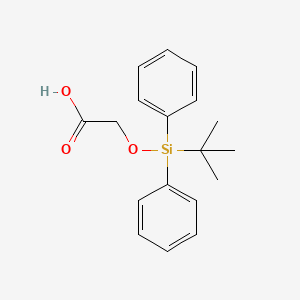 2-((tert-Butyldiphenylsilyl)oxy)acetic acid chemical structure (CAS 76271-74-4)