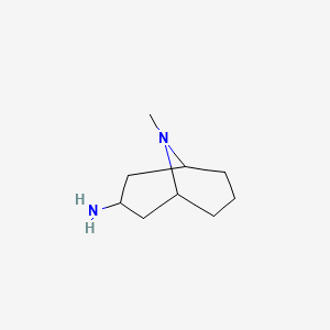 exo-3-Amino-9-methyl-9-azabicyclo[3,3,1]nonane chemical structure (CAS 76272-41-8)
