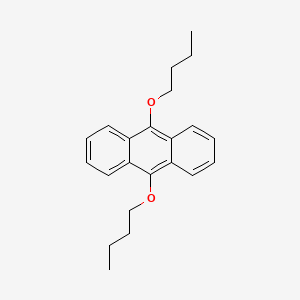 9,10-Dibutoxyanthracene chemical structure (CAS 76275-14-4)