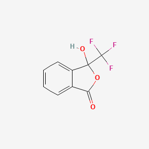 3-Hydroxy-3-(trifluoromethyl)isobenzofuran-1(3H)-one chemical structure (CAS 76284-63-4)