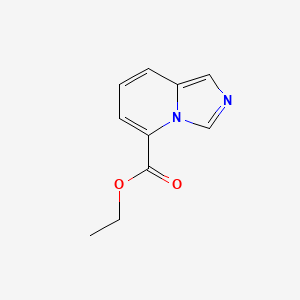 Ethyl imidazo[1,5-a]pyridine-5-carboxylate chemical structure (CAS 76292-67-6)