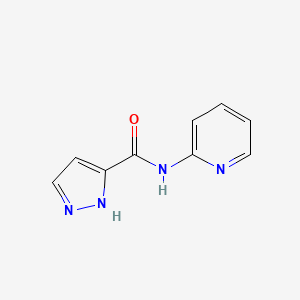 N-(Pyridin-2-yl)-1H-pyrazole-3-carboxamide chemical structure (CAS 763107-46-6)