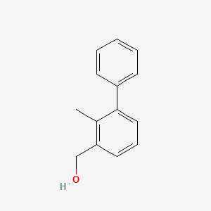 (2-Methyl-[1,1'-biphenyl]-3-yl)methanol chemical structure (CAS 76350-90-8)