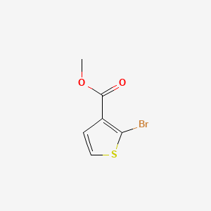 Methyl 2-bromothiophene-3-carboxylate chemical structure (CAS 76360-43-5)