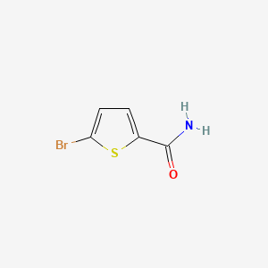 5-Bromothiophene-2-carboxamide chemical structure (CAS 76371-66-9)