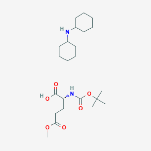 Boc-D-Glu(Ome)-OH.DCHA chemical structure (CAS 76379-02-7)