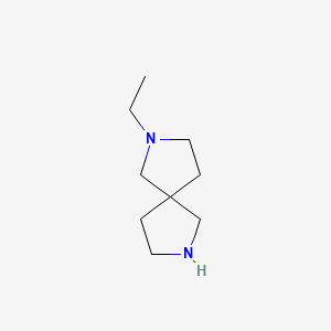 2-Ethyl-2,7-diazaspiro[4.4]nonane chemical structure (CAS 763883-32-5)