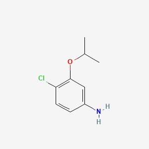 4-Chloro-3-isopropoxyaniline chemical structure (CAS 76464-54-5)
