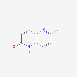 6-Methyl-1,5-naphthyridin-2-ol chemical structure (CAS 764717-60-4)