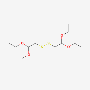 1,2-Bis(2,2-diethoxyethyl)disulfane chemical structure (CAS 76505-71-0)