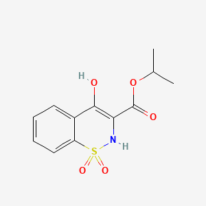 Isopropyl 4-hydroxy-2H-benzo[e][1,2]thiazine-3-carboxylate 1,1-dioxide chemical structure (CAS 76508-35-5)