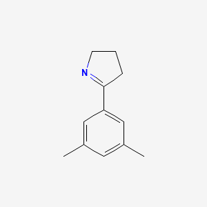 5-(3,5-Dimethylphenyl)-3,4-dihydro-2H-pyrrole chemical structure (CAS 765312-46-7)