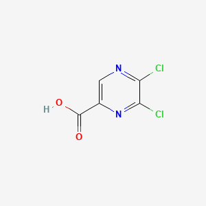 5,6-Dichloropyrazine-2-carboxylic acid chemical structure (CAS 76537-42-3)
