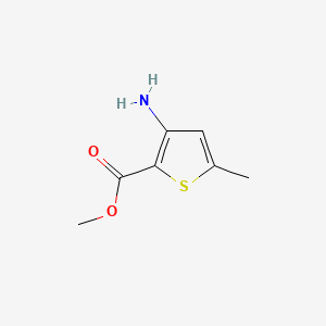 Methyl 3-amino-5-methylthiophene-2-carboxylate chemical structure (CAS 76575-71-8)