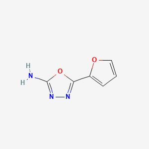 5-(Furan-2-yl)-1,3,4-oxadiazol-2-amine chemical structure (CAS 7659-06-5)