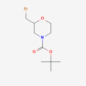 4-Boc-2-(bromomethyl)morpholine chemical structure (CAS 765914-78-1)