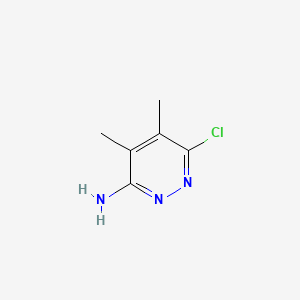 6-Chloro-4,5-dimethylpyridazin-3-amine chemical structure (CAS 76593-36-7)
